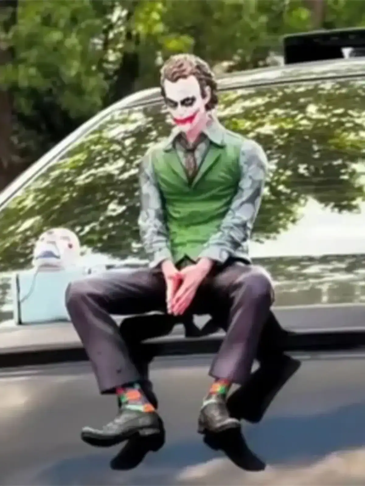 Joker Car Bonnet Ornament Figure – DC Comics