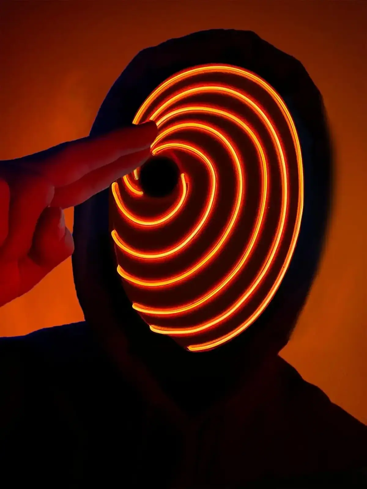 LED Swirl Mask – Obito Kamui Style – Naruto