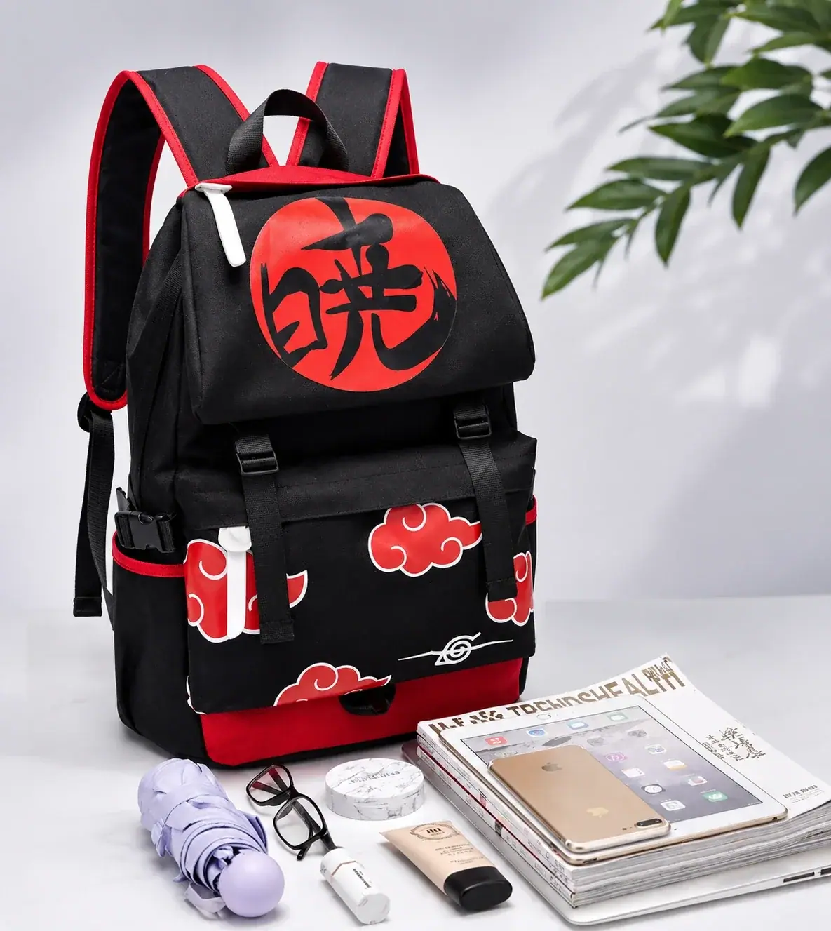 Red Cloud Backpack – Itachi Design – Naruto