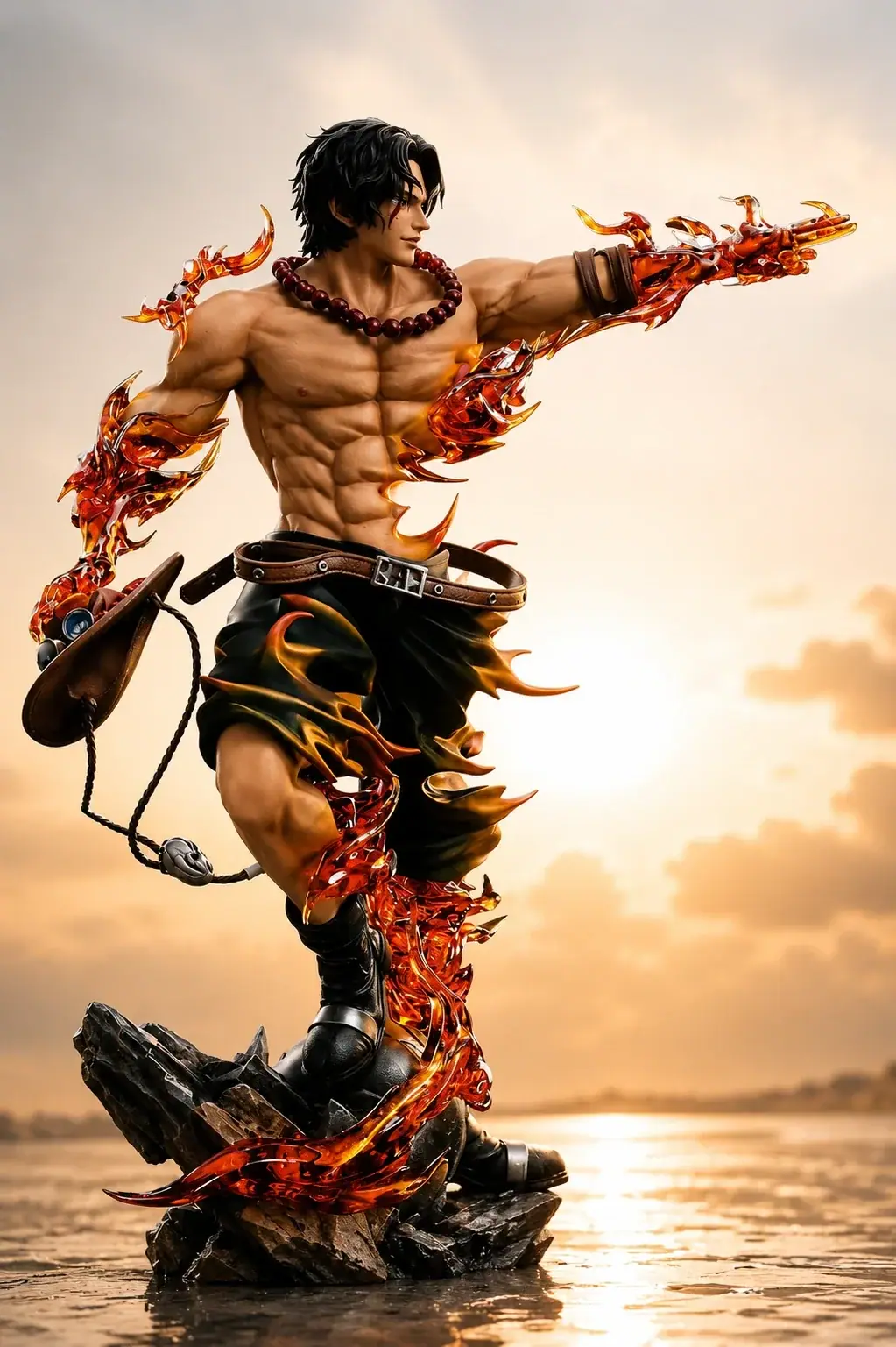 Portgas D. Ace Flame Swirl Statue – One Piece