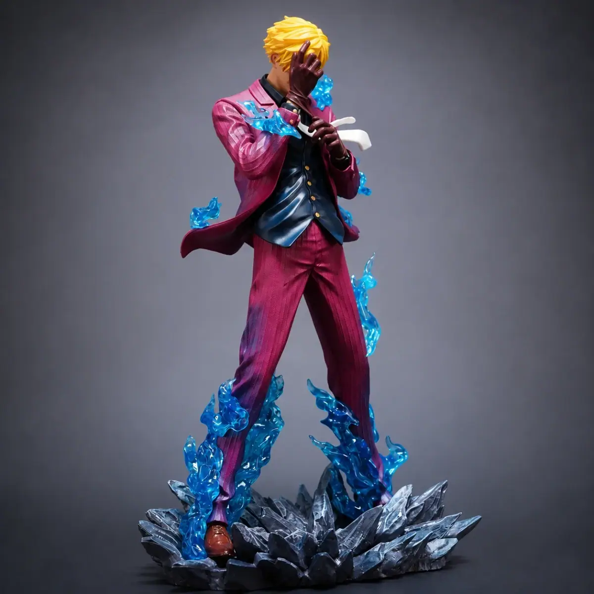 Sanji Ifrit Jambe Blue Flame Statue – One Piece