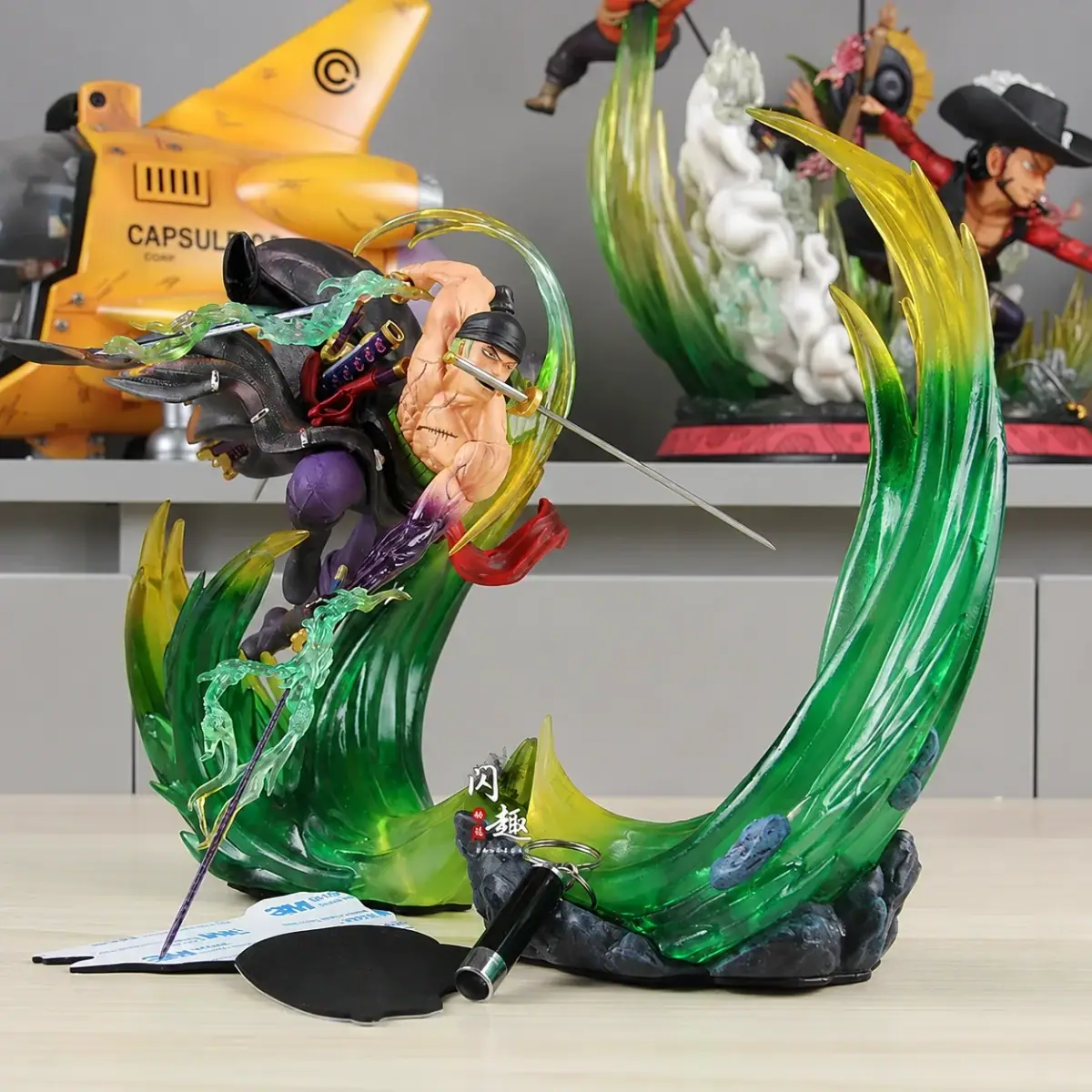 Zoro Demon Aura Slash Figure with Effects – One Piece