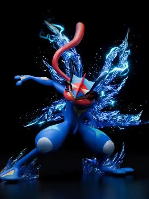 Greninja Water Effect Statue – Pokémon